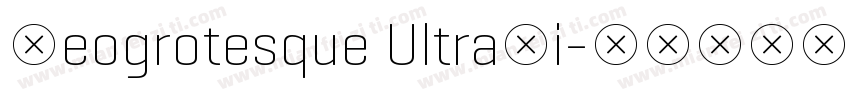 Geogrotesque UltraLi字体转换
